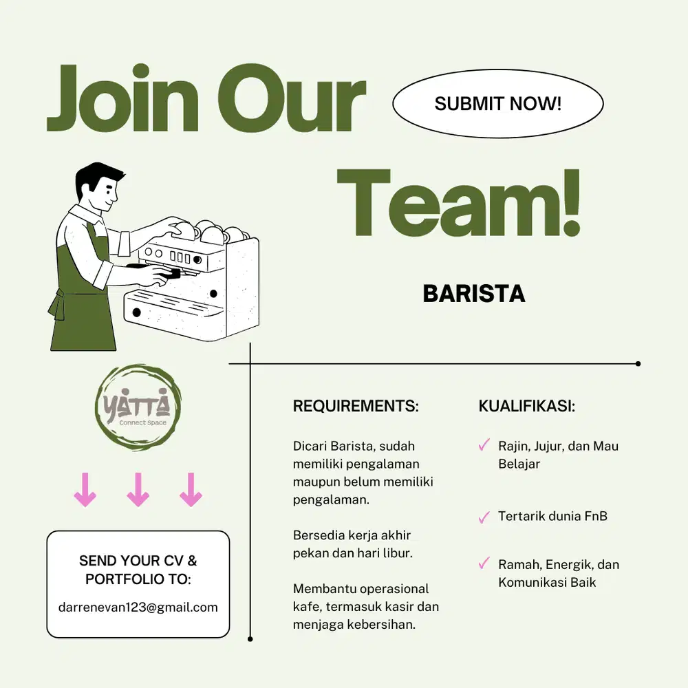 Barista / Fulltime Barista