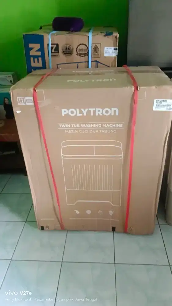 Mesin cuci Polytron 2 tabung 7kg