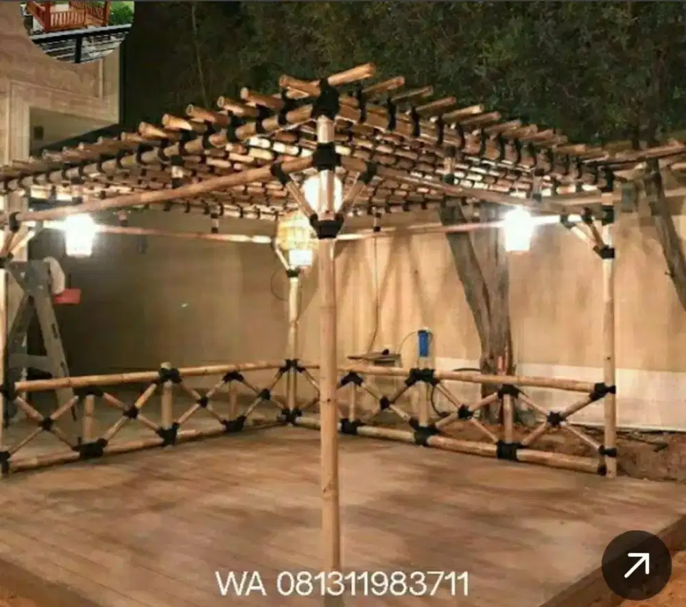 DICARI TUKANG YANG BERPENGALAMAN MEMBUAT ATAP BAMBU