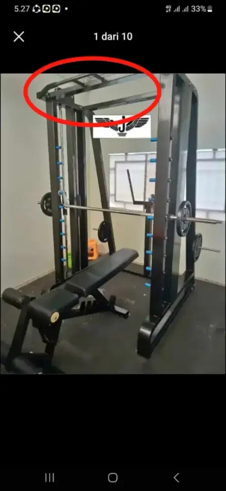 Smith machine counter balance