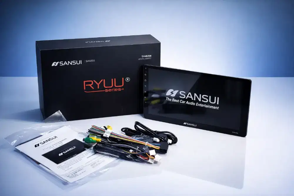 SANSUI RYUU GEN 3 – Head Unit Android 9” QLED NFC
Free pasang&camera