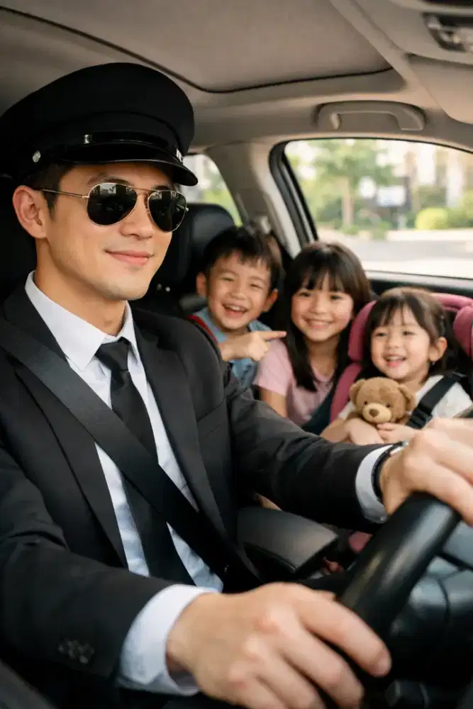 Jasa driver antar jemput anak kesekolah /kuliah/les mingguan/bulanan