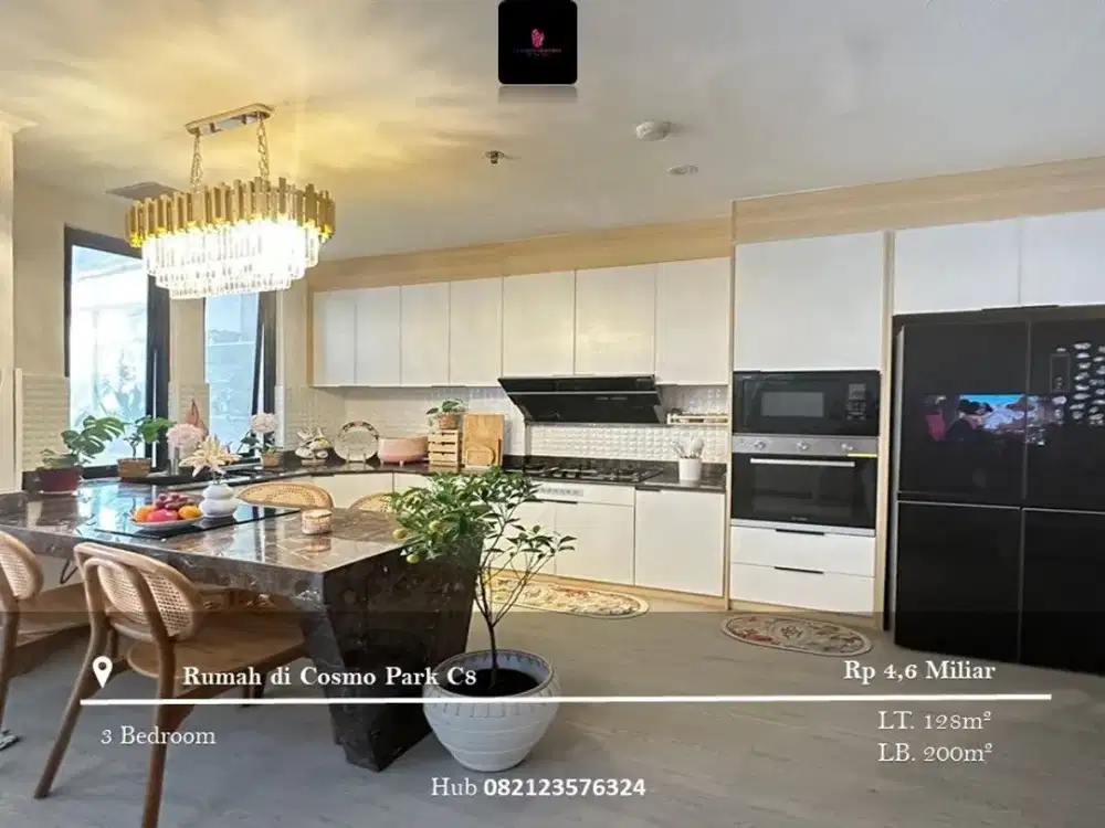 Dijual Rumah di Cosmo Park Full Furnished