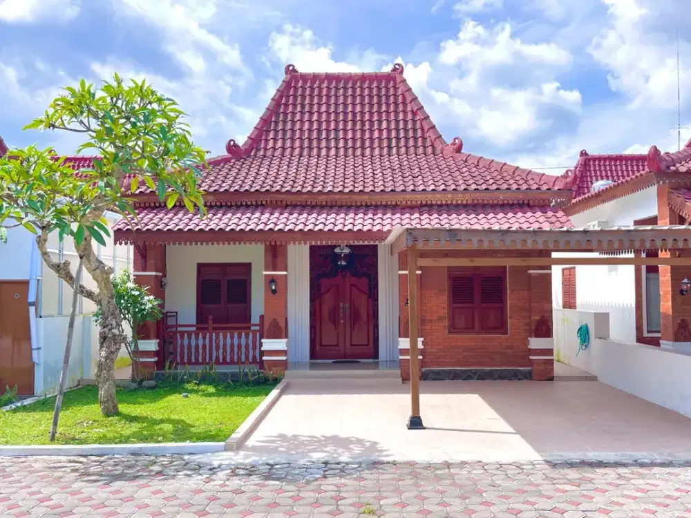 DISKON 50 JT! Rumah Joglo 400 Jutaan, Free Desain Ruang, SHM di Prambanan!