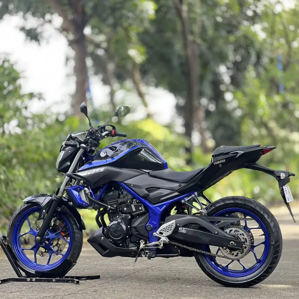 YAMAHA MT25 OLD 2017 BIRU HITAM PAJAK PANJANG GASPOL