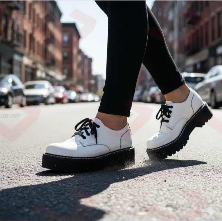 sepatu creeper motif catur