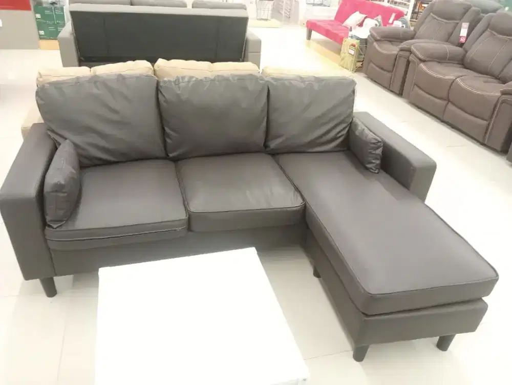 Sofa L kulit Leander