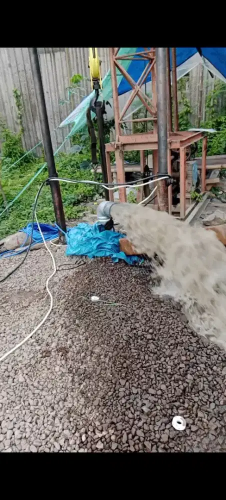 Menerima bor sumur dlm dan geo listrik. deteksi air bawa tanah