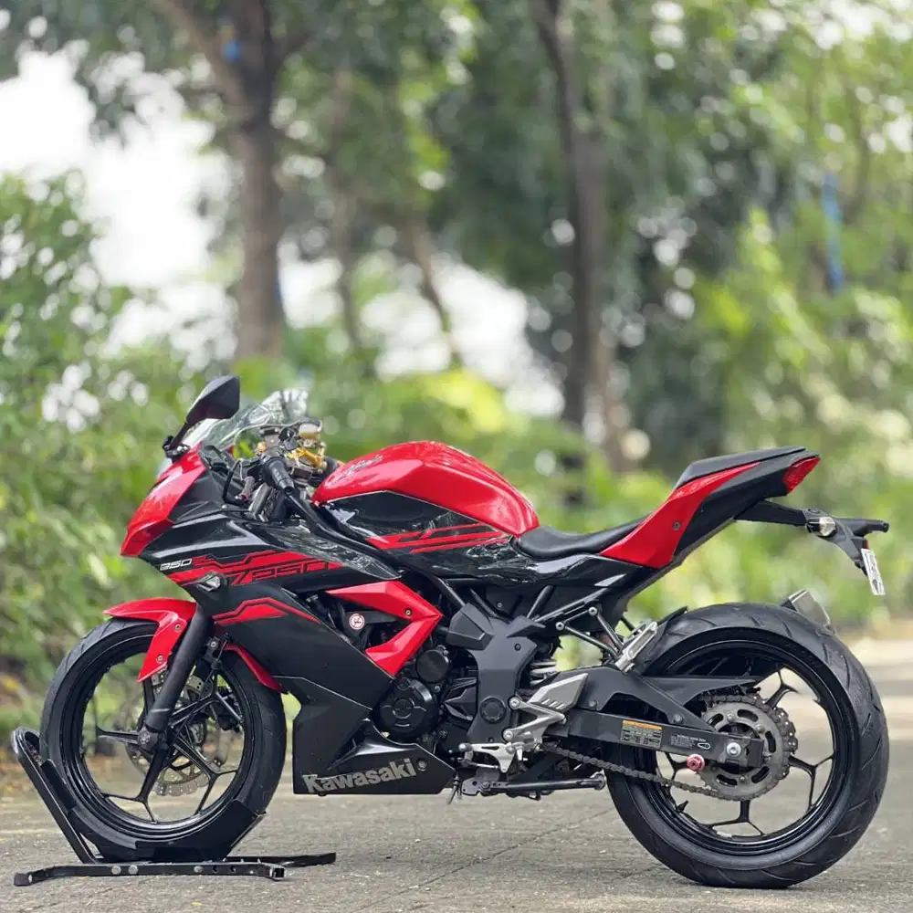 KAWASAKI NINJA MONO 250 SL 2017 MERAH KM RENDAH PAJAK PANJANG SUPERB