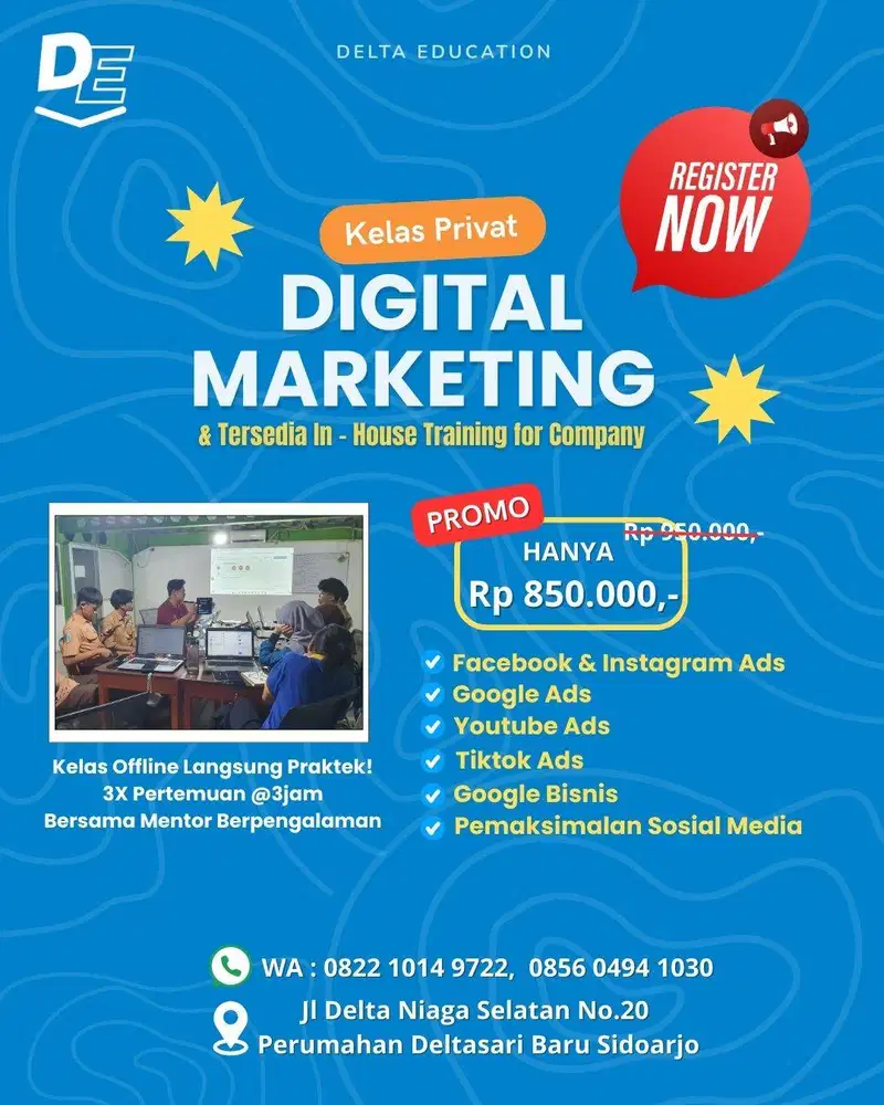 Pelatihan Digital Marketing Surabaya (DELTA EDUCATION)