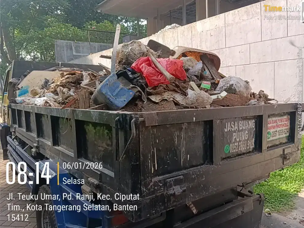Jasa buang puing dan angkut sampah