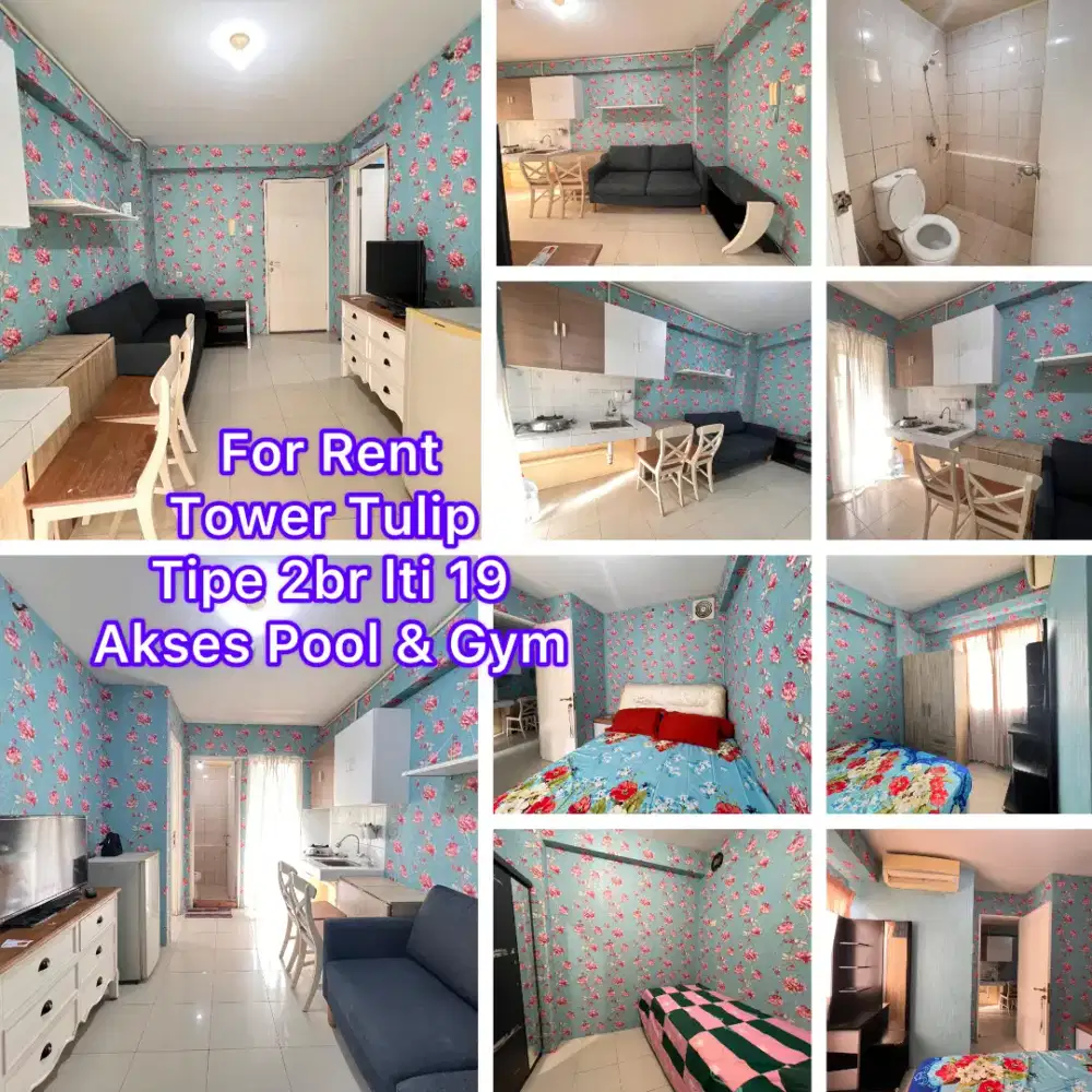 Sewa Apartemen Kalibata City Tower Tulip 2br Akses Pool
