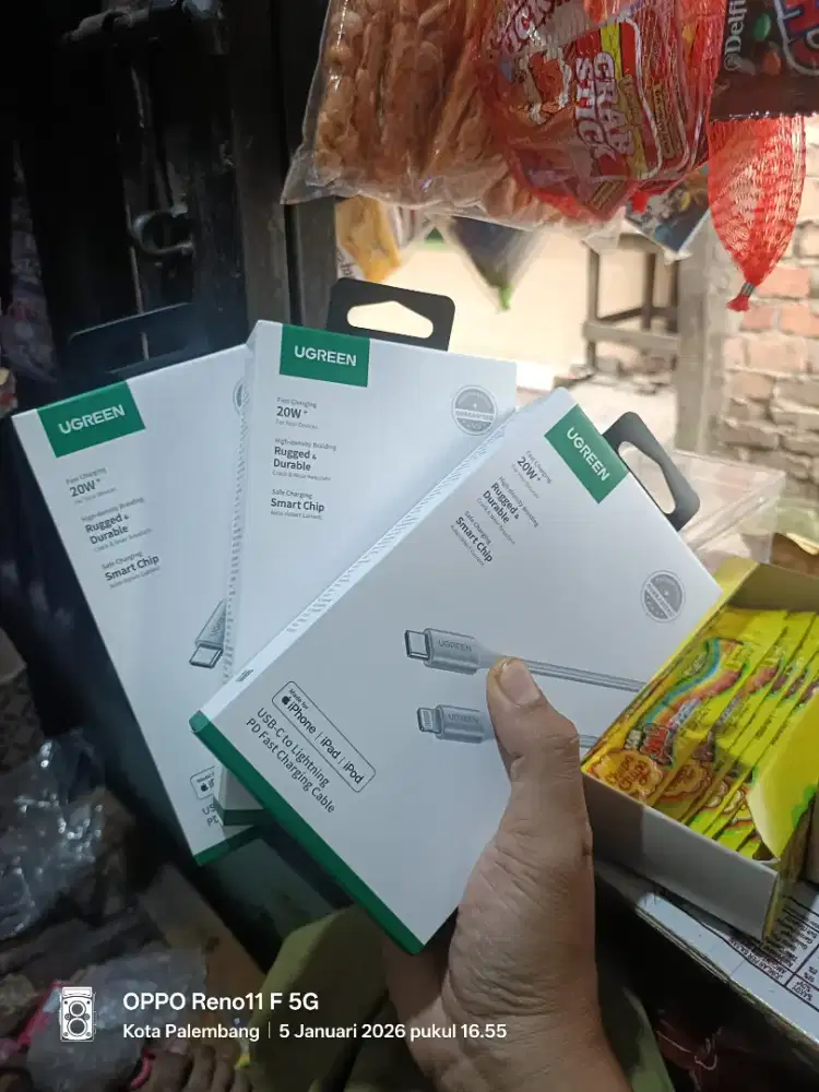 (NEW) READY kabel data ugreen iP ORI MFI fast charging