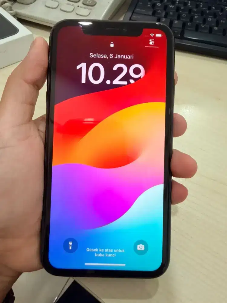 JUAL HP IPHONE 11 64GB BLACK EX IBOX OPEN 3,7JT NEGO BENSIN NO SADIS