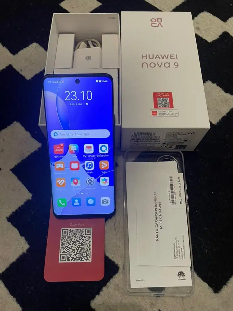 Huawei Nova 9 ram 8/256gb 4G mulus fullset original siap pakai