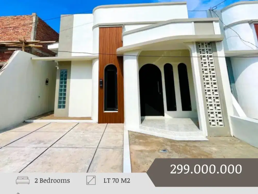 200 Jutaan! Rumah Industrial Tropis Strategis di Sleman Timur