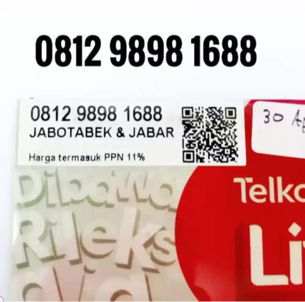 NOMOR CANTIK TELKOMSEL PRABAYAR ANGKA HOKI 1688