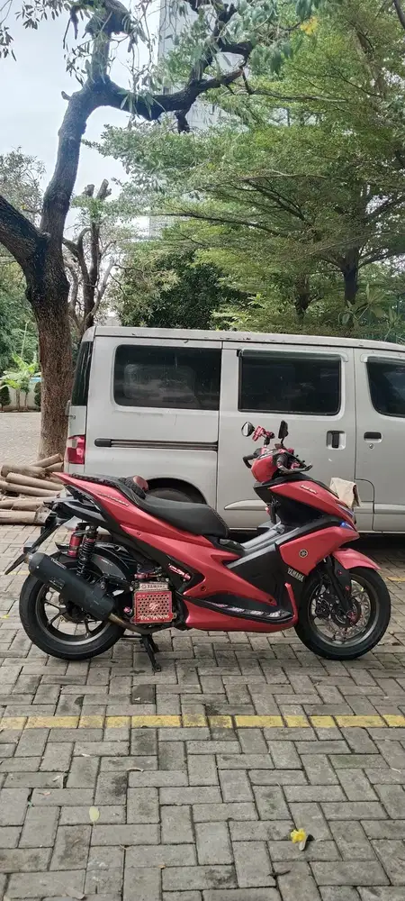 Dijual aerox merah second modif