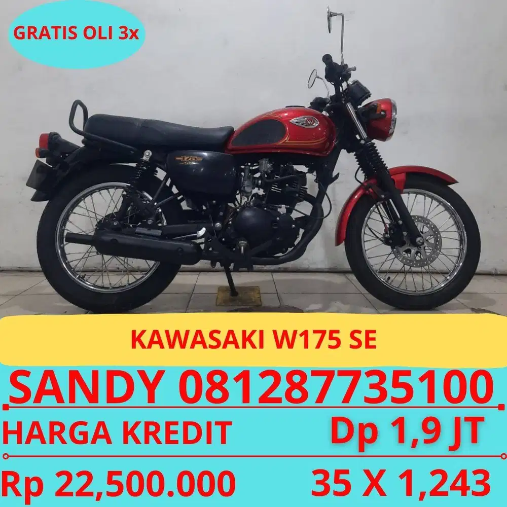 KAWASAKI W175 SE 2023 DP MURAH 1,9 JUTA GUYSS