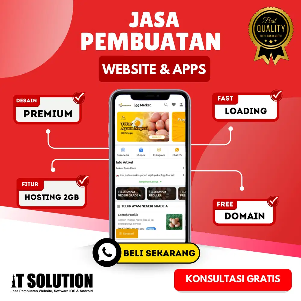 Jasa Pembuatan Website & Aplikasi Profesional