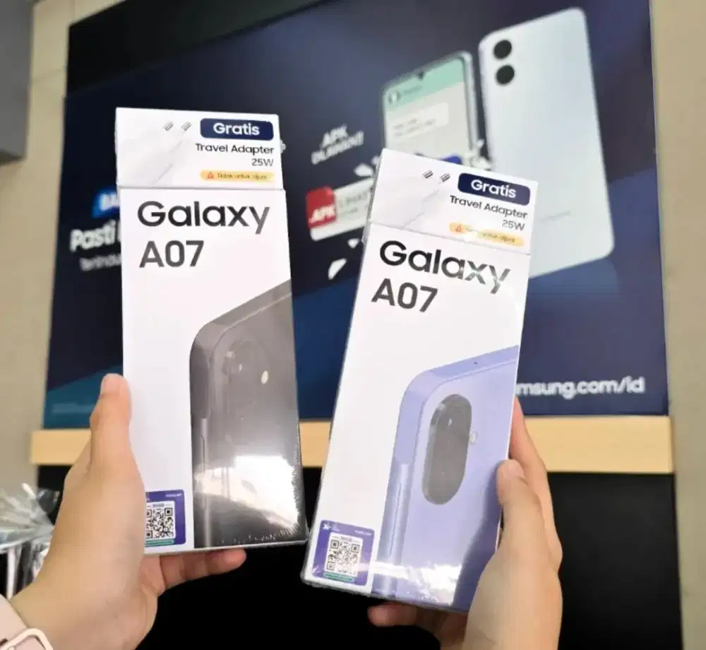 Samsung A07 8/256gb, garansi resmi SEIN INDONESIA, SEGEL BOX