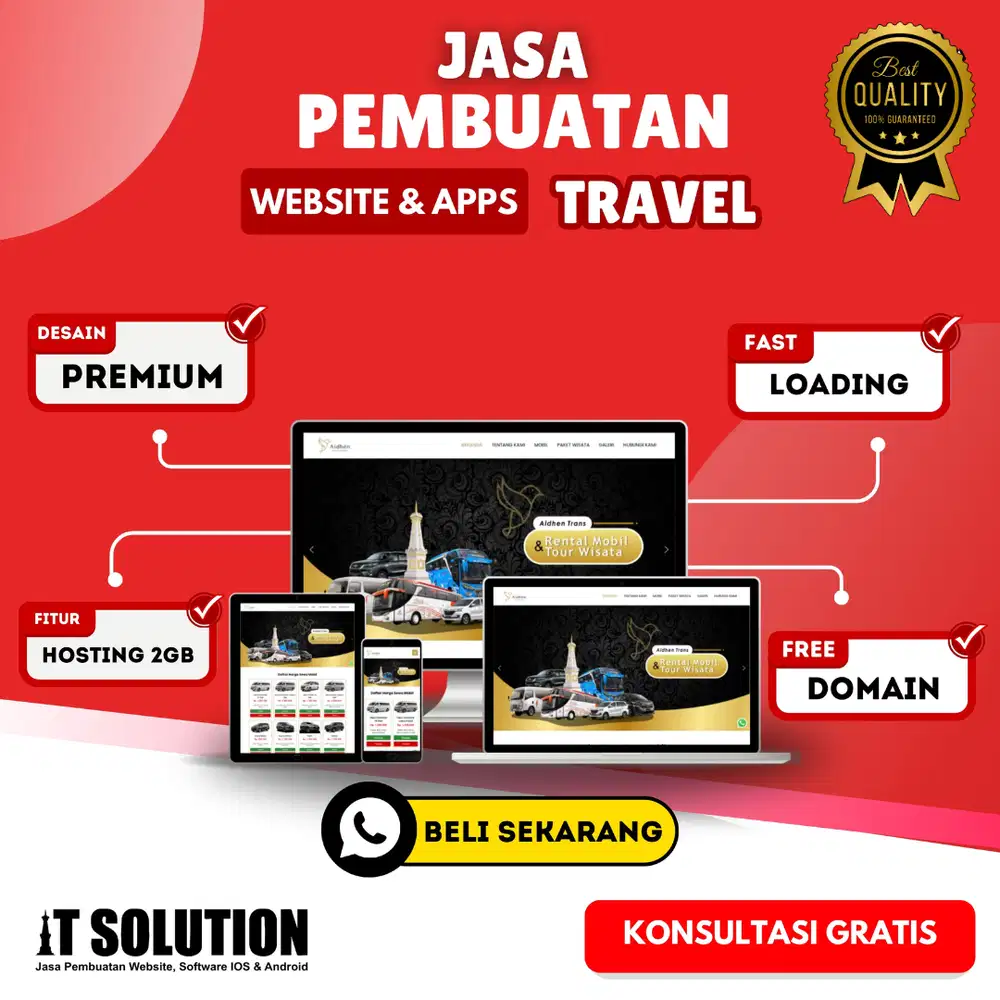 Jasa Pembuatan Website & Aplikasi Travel Profesional