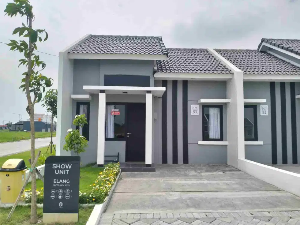 Dijual rumah baru murah angsuran 1,4 jutaan di Nol jalan raya propinsi Sidoarjo barat