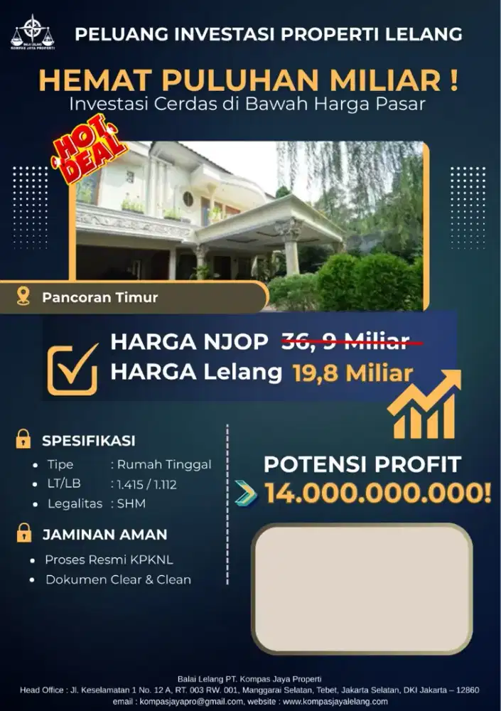 DIJUAL MELALUI LELANG (CASH ONLY)