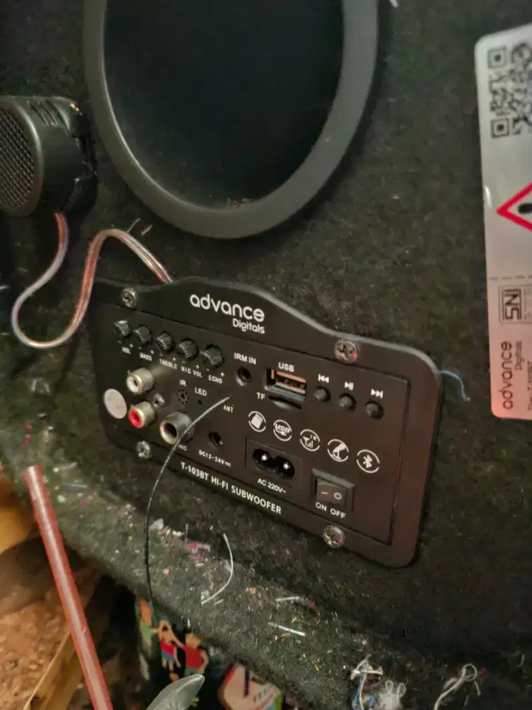 Speaket bt Advan T-103BT 8 inci 75 WRMS suara joss