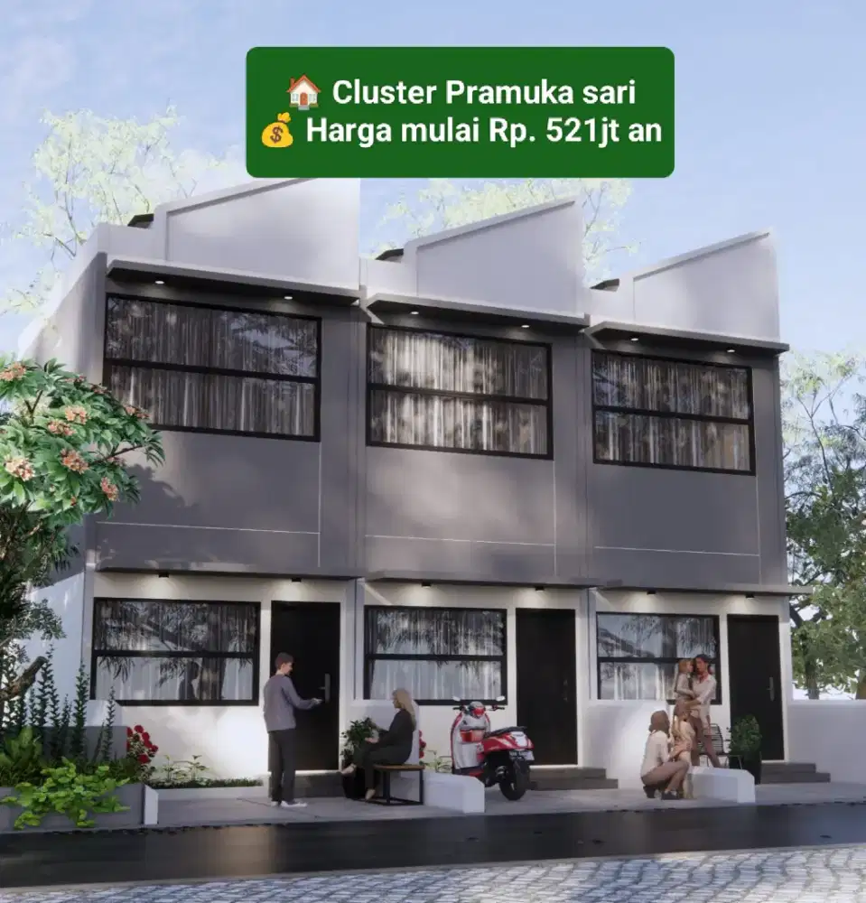 Rumah baru Pramuka sari 2lantai SHM jakpus