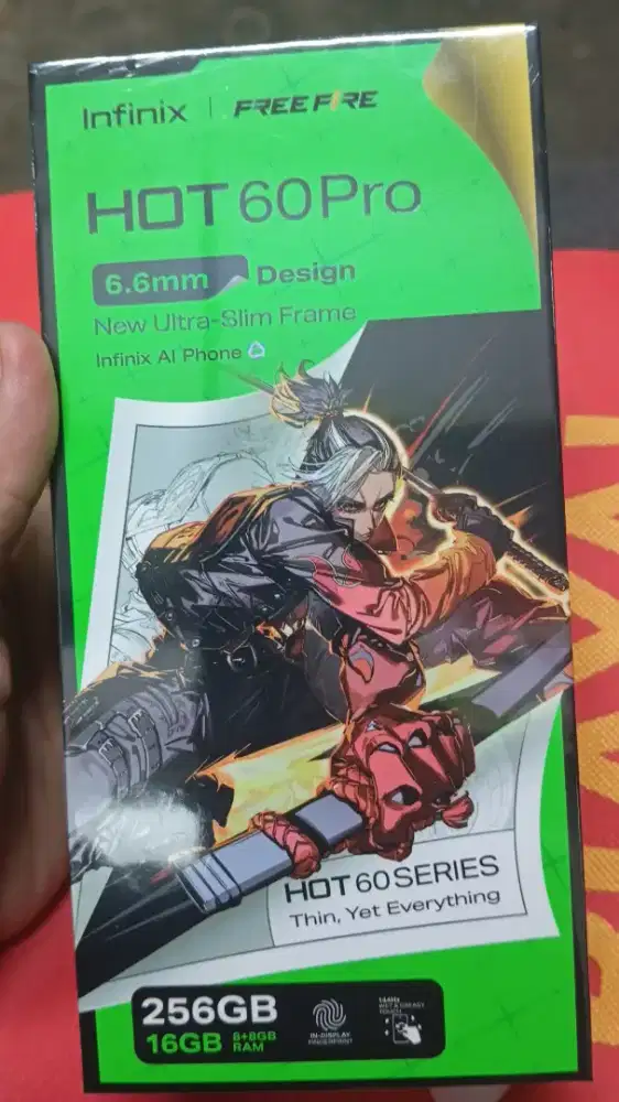 Dijual hp infinix hot 60 pro 8/256 silver