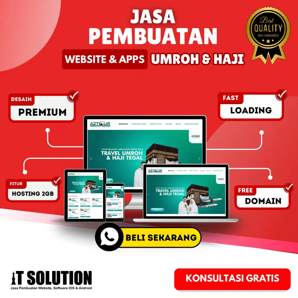 Jasa Pembuatan Website & Aplikasi Umroh Haji Profesional
