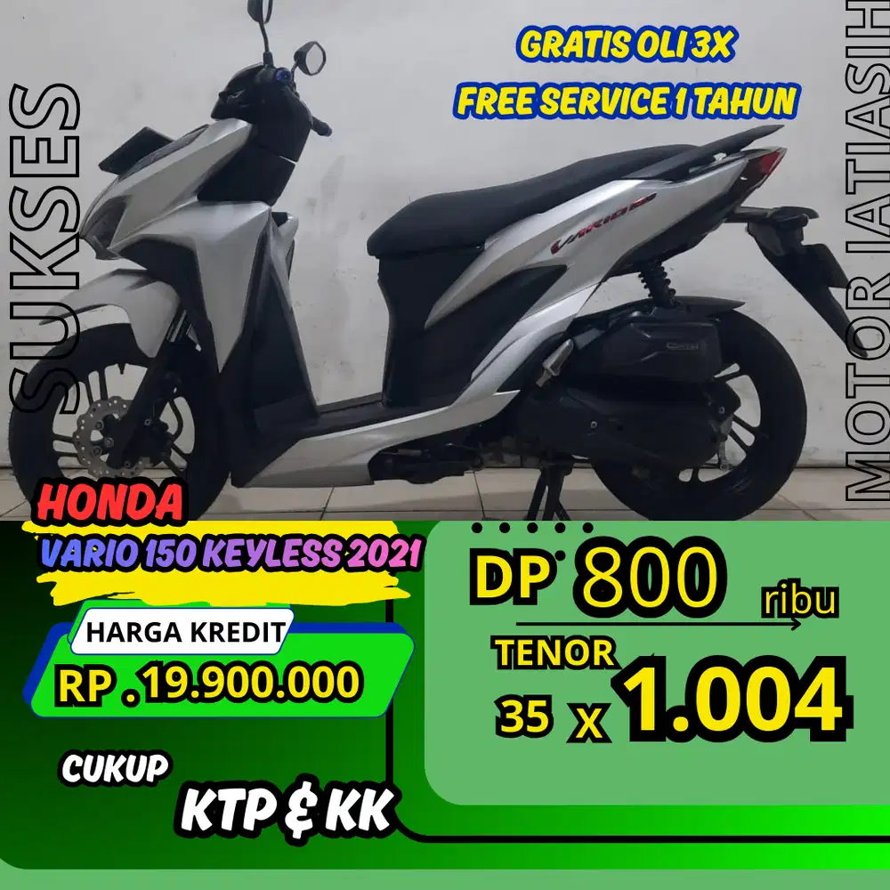 honda vario 150 keyless 2021 bisa cash dan kredit atau cc