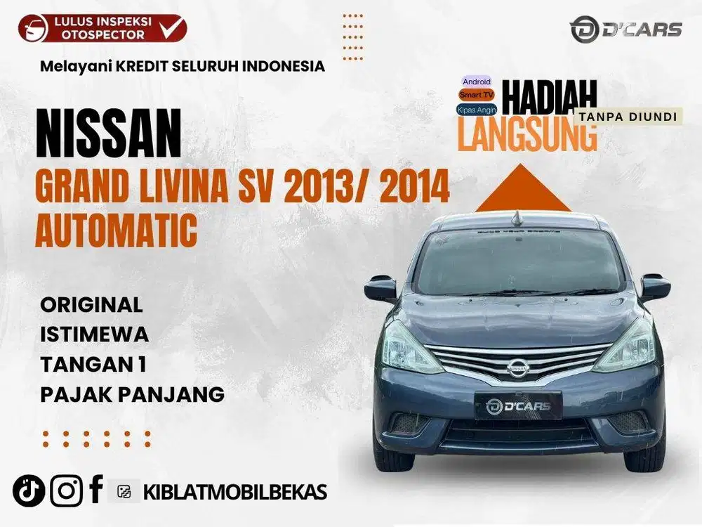 NISSAN GRAND LIVINA SV 2013/2014 MATIC LOW KM ISTIMEWA