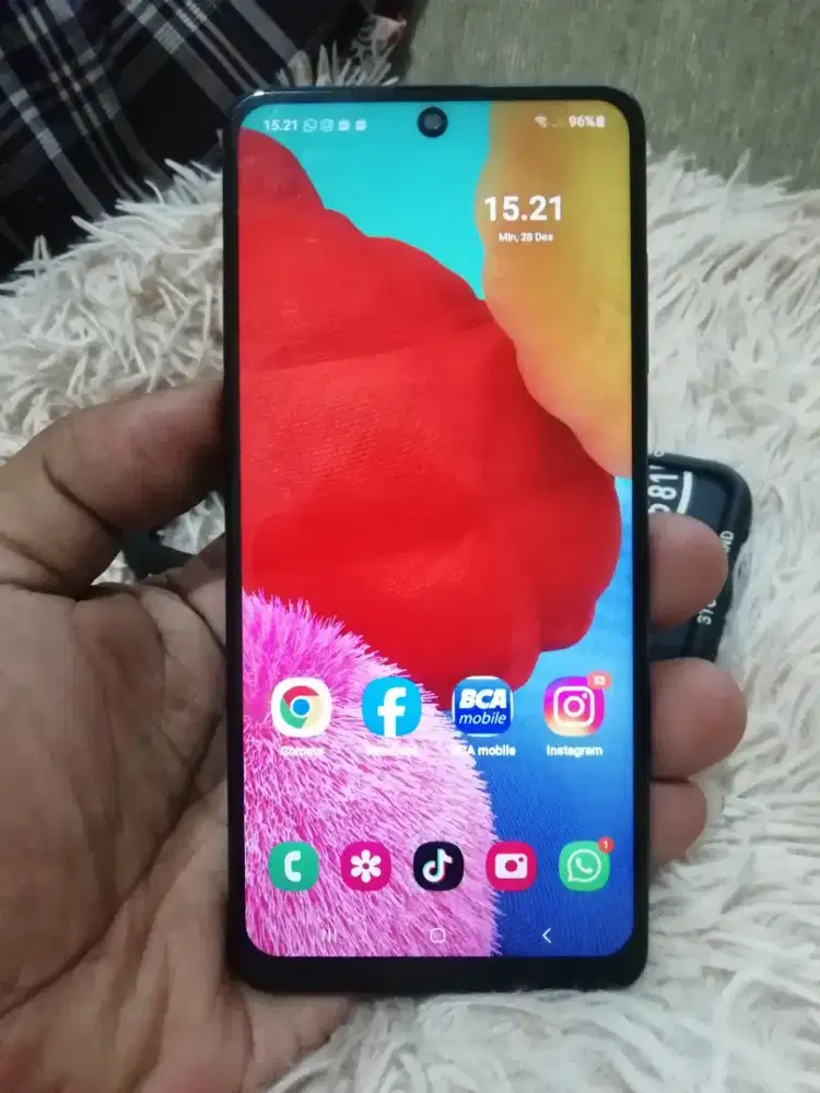 Samsung A51 ram 6/128gb hape charger