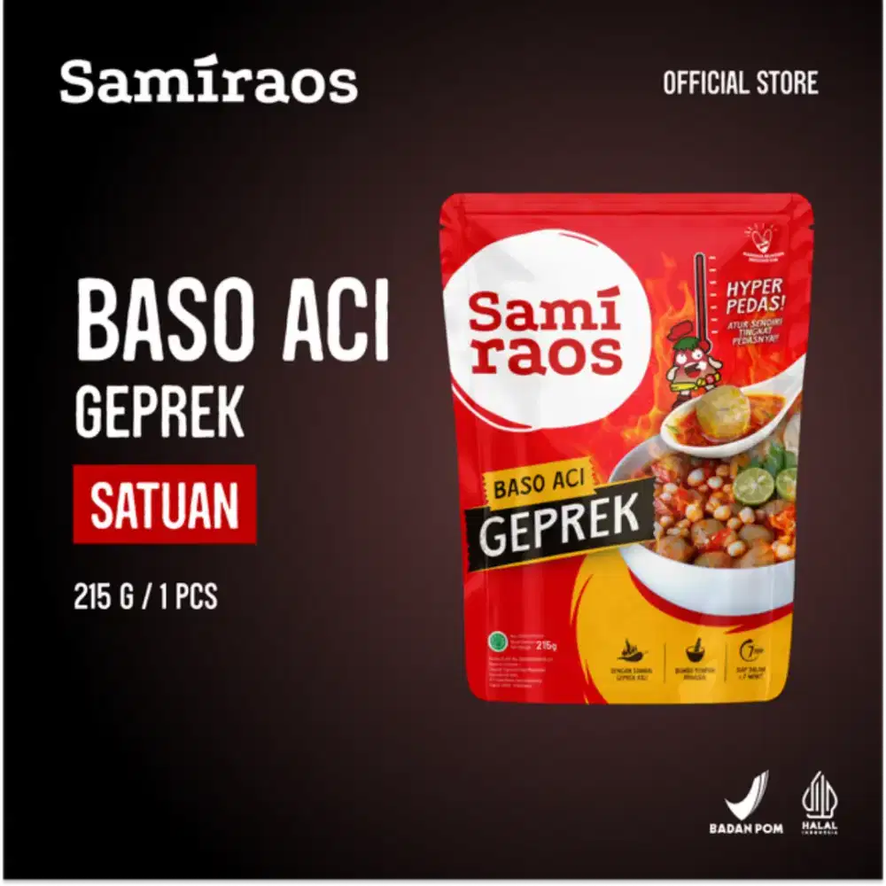 Sami Raos - Makanan Baso Aci Geprek Pedas