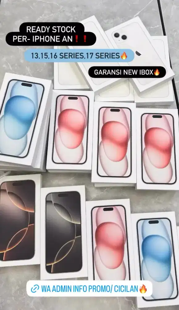 PROMO IPHONE GARANSI RESMI IBOX.TUKAR TAMBAH.KREDIT PAYLATER /LISING