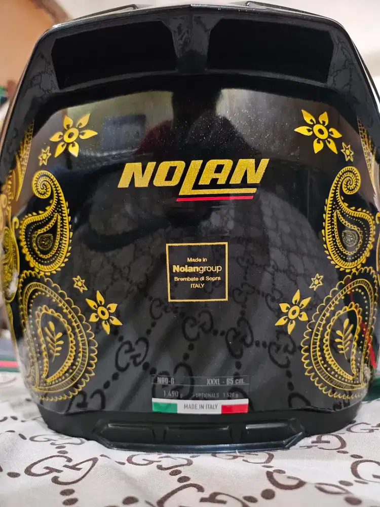 NOLAN 60-6 066 RITUAL METAL BLACK N606 FULL FACE HELM DOUBLE VISOR