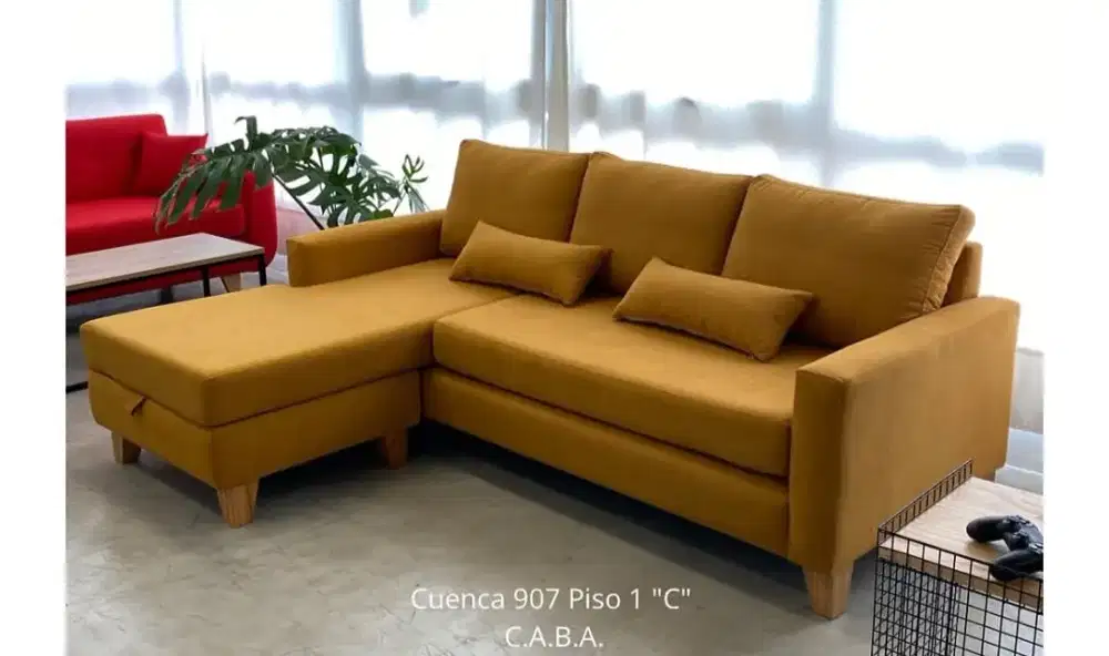 Sofa L minimalis yello