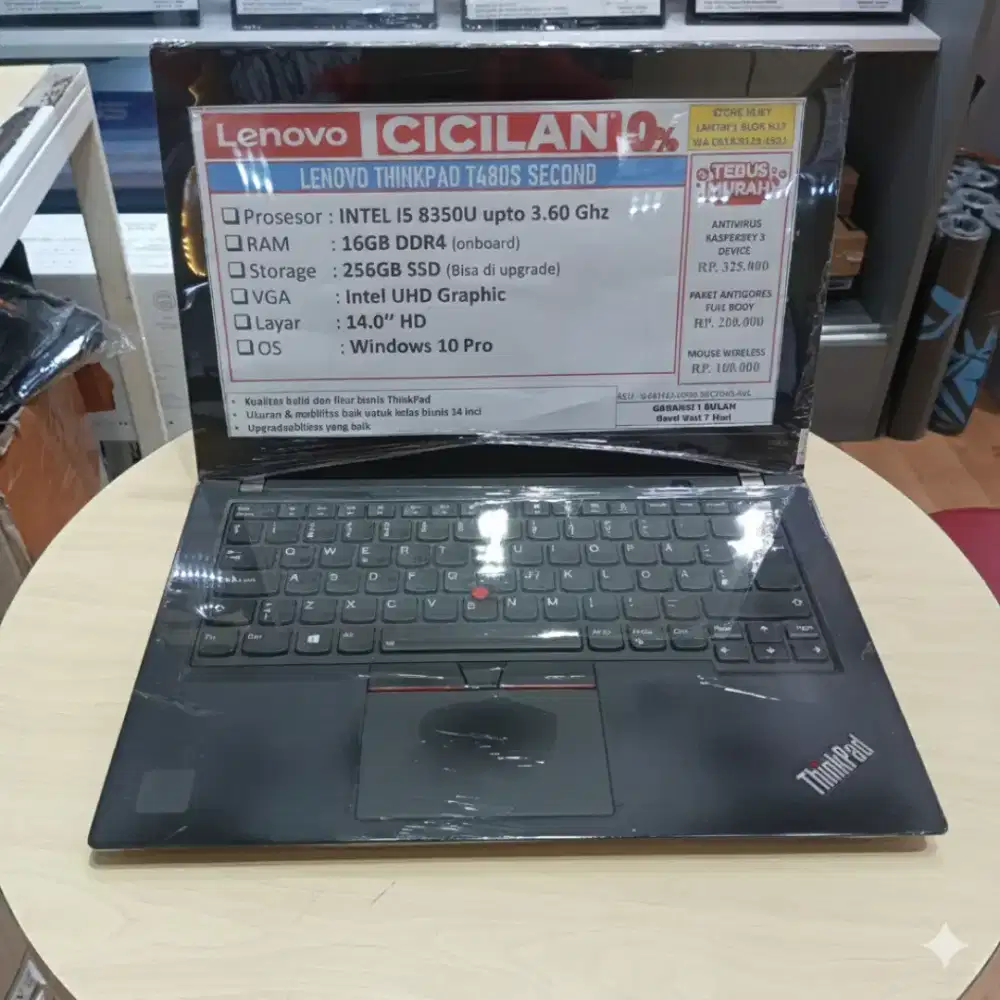 Kredit Cicilan Laptop LENOVO THINKPAD T480S Second