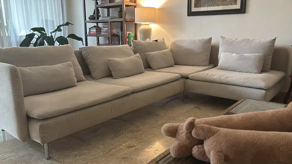 IKEA L shaped sofa