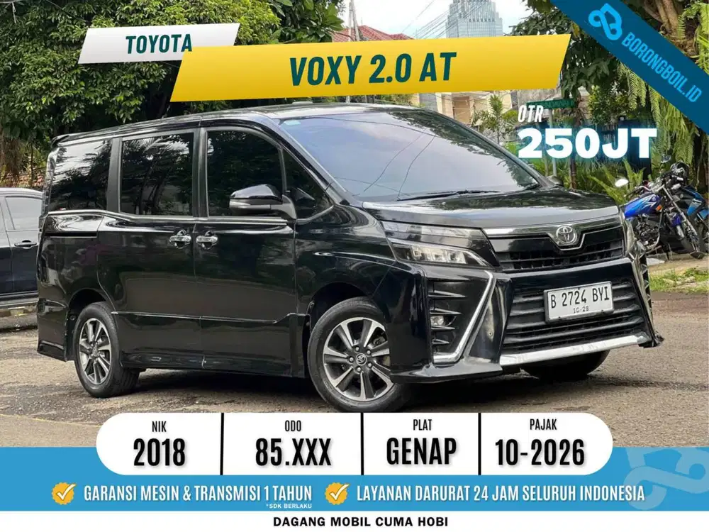 Toyota Voxy 2.0 A/T matic 2018 Hitam Metalik
