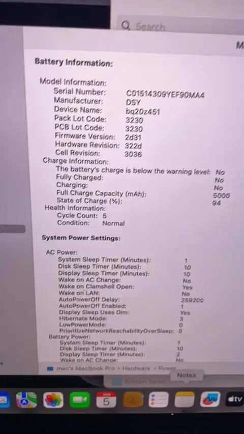 MacBook Pro 2017 ram 8 storage 256