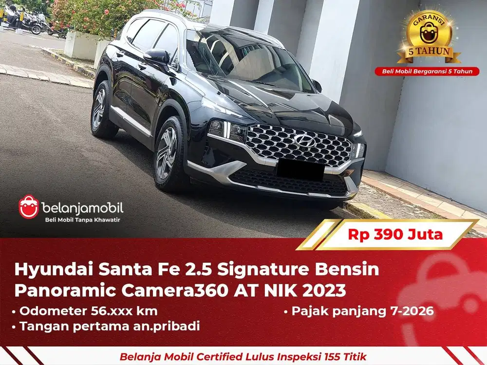 [ GARANSI 5TH ] Hyundai Santafe Santa Fe 2.5 Signature AT 2023 2024