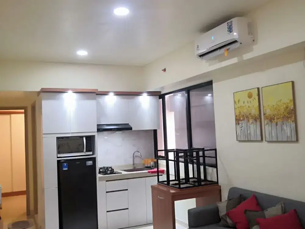 SEWA APARTEMEN MEIKARTA DISTRICT 1 - 2BR TOWER RIVERLAKE FULLY FURNISHED