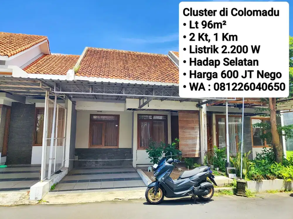 Jual Rumah Area Colomadu Dekat Lor In Hotel, Alana Hotel, Kampus UMS