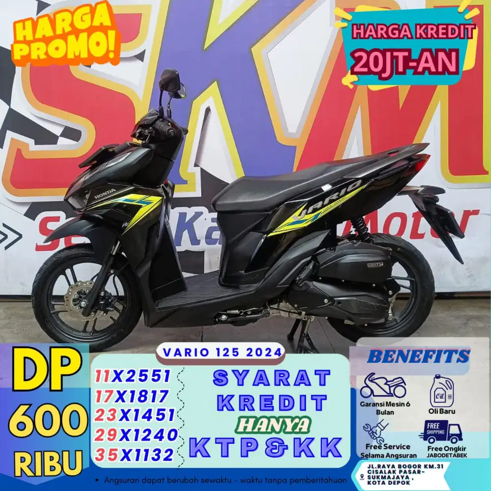 ( vario 125 2024 dp:600 proses 1hari km low guys cash credit