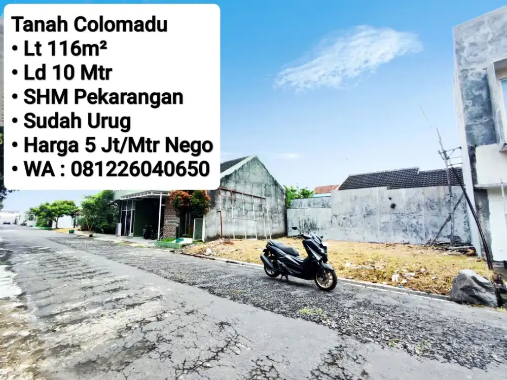 Jual tanah Di dalam Perumahan Colomadu, Dekat Alana, Pintu Tol