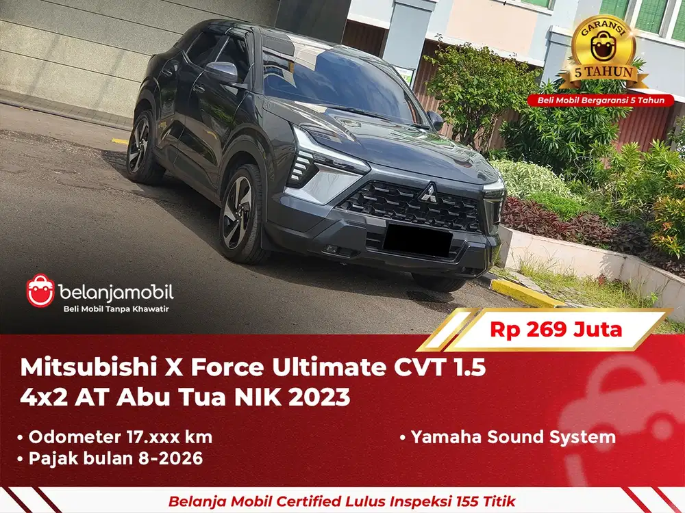 [ GARANSI 5TH ] Mitsubishi XForce X Force Ultimate 1.5 AT 2023/2024
