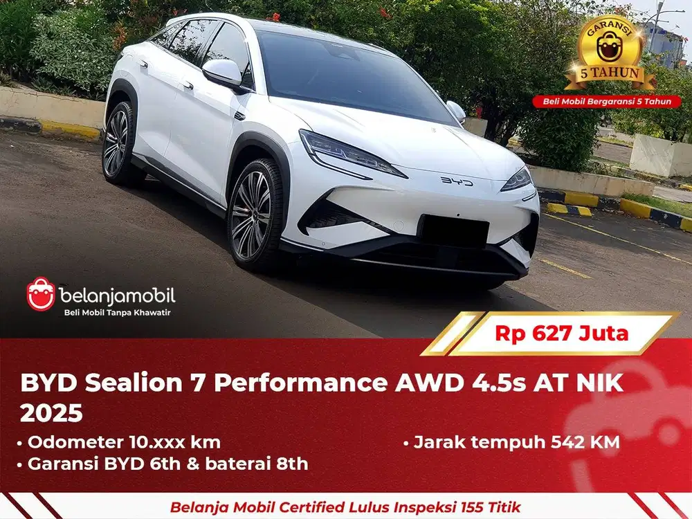 [ GARANSI 5TH ] BYD Sealion 7 Performance AWD 4.5s AT 2025/2024